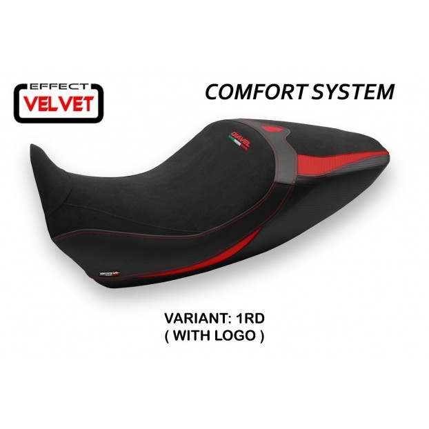 Sitzbezug kompatibel Ducati Diavel 1260 (19-22) Modell Saranda 1 Samt-Komfortsystem