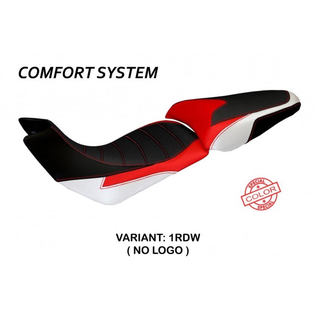 Capa de assento compatível com Ducati Multistrada 1200 (12-14) modelo Trinacria sistema especial de conforto de cores