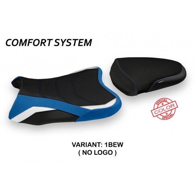 Housse de siège compatible avec Suzuki GSX R 600 / 750 (06-07) modèle Sapes couleur spéciale système de confort