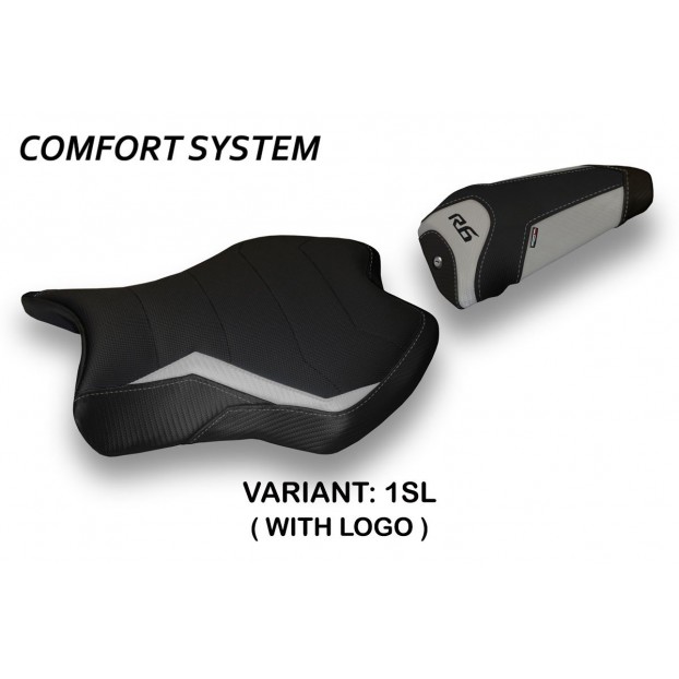 Housse de selle compatible avec Yamaha R6 (17-22) modèle Alba 2 système confort