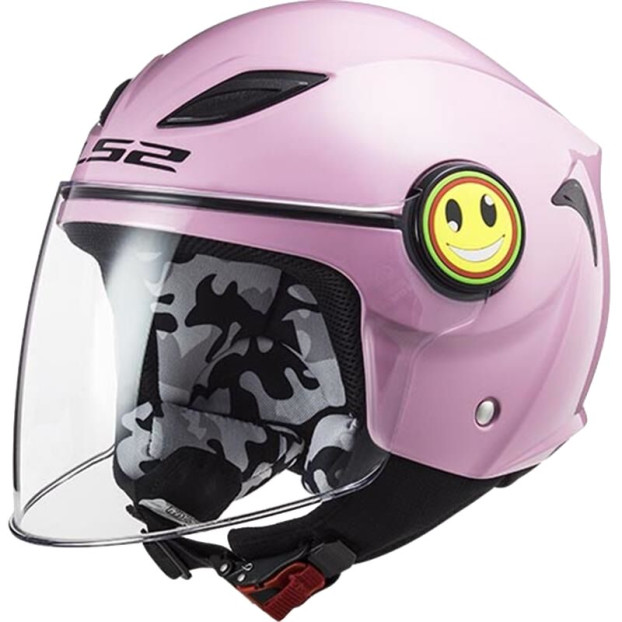 LS2- CASQUE JET JUNIOR OF602 FUNNY GLOSS PINK