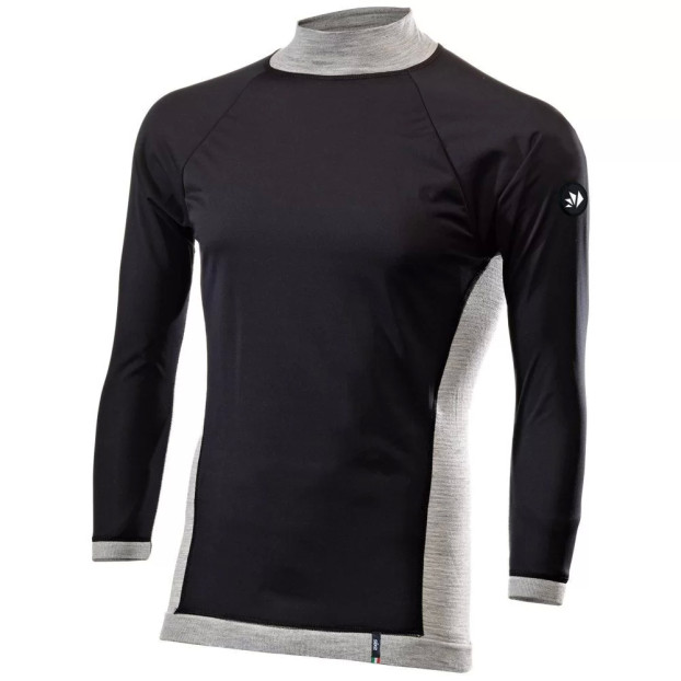 SIX2- LONG-SLEEVED MERINO BASE LAYER WITH WINDPROOF