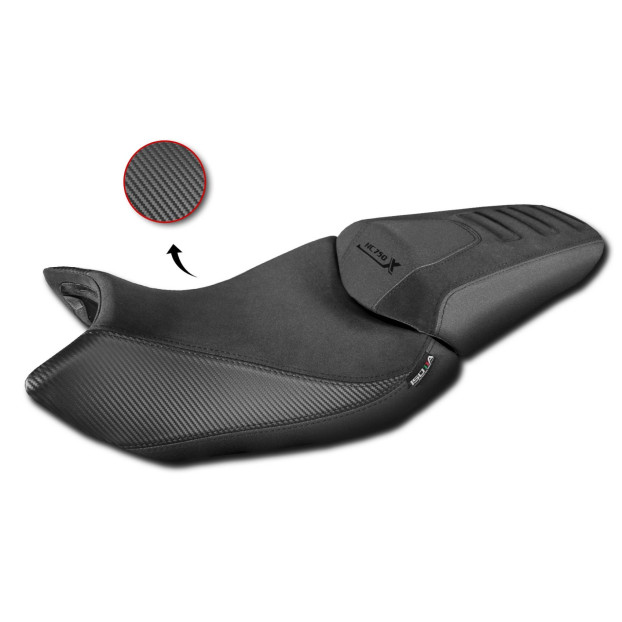 ISOTTA- 3D FIBER COMFORT SEAT COVER FOR HONDA NC 750 X 2021- (BLACK)