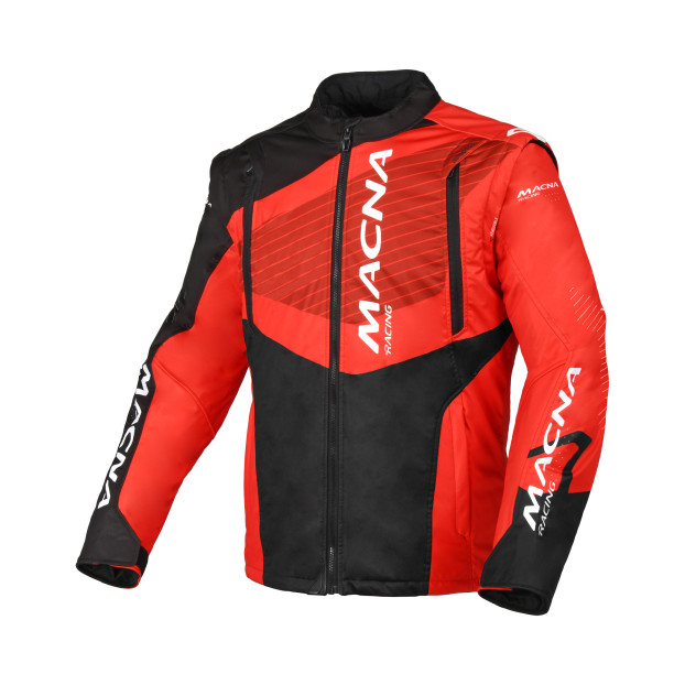 MACNA- CREST MOTORCYCLE JACKET BLACK/RED