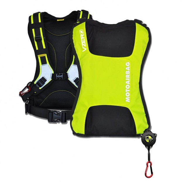 MOTOAIRBAG: AIRBAG BACKPACK MAB vZero FLUO- PLUS - WITH FAST LOCK